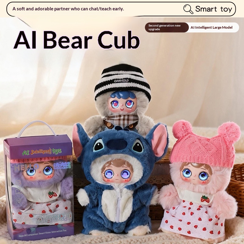 Kids Education Toys - Brinquedo de Pelúcia AI Bear, Companheiro