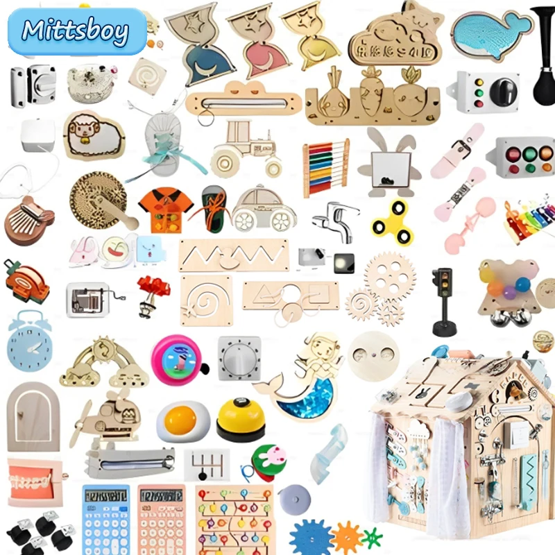 Kids Education Usa - Montessori Busy Board for Children, DIY