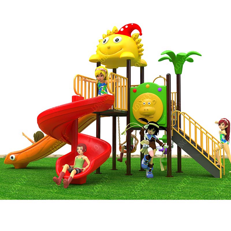 Kids Education Park - Escorregador de Plástico Comercial 450x270x280cm para