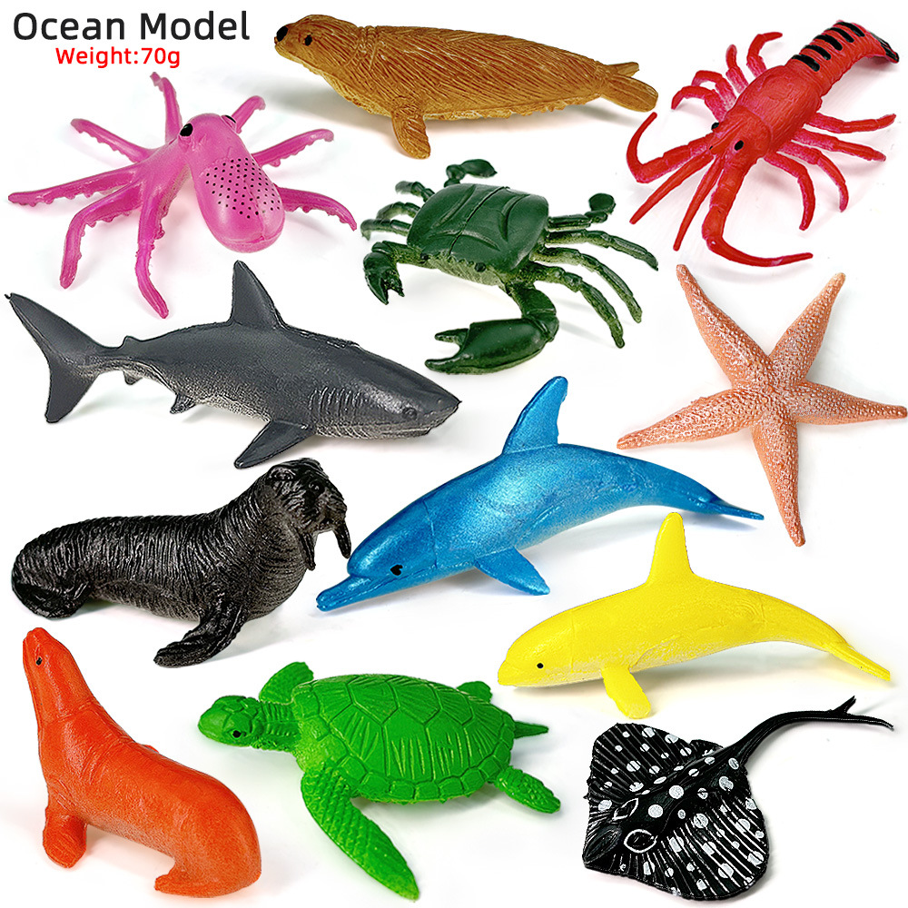 Kids Education Things - 12 pçs oceano vida marinha conjunto