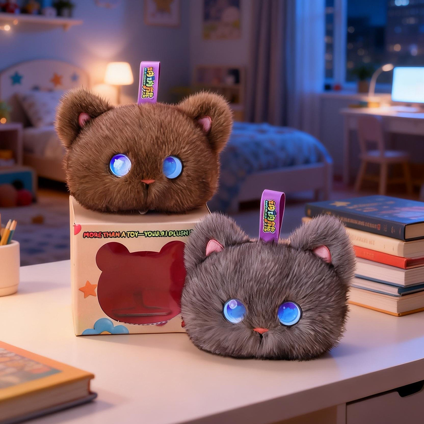 Kids Education Toys - Brinquedo Interativo de Gato de Pelúcia