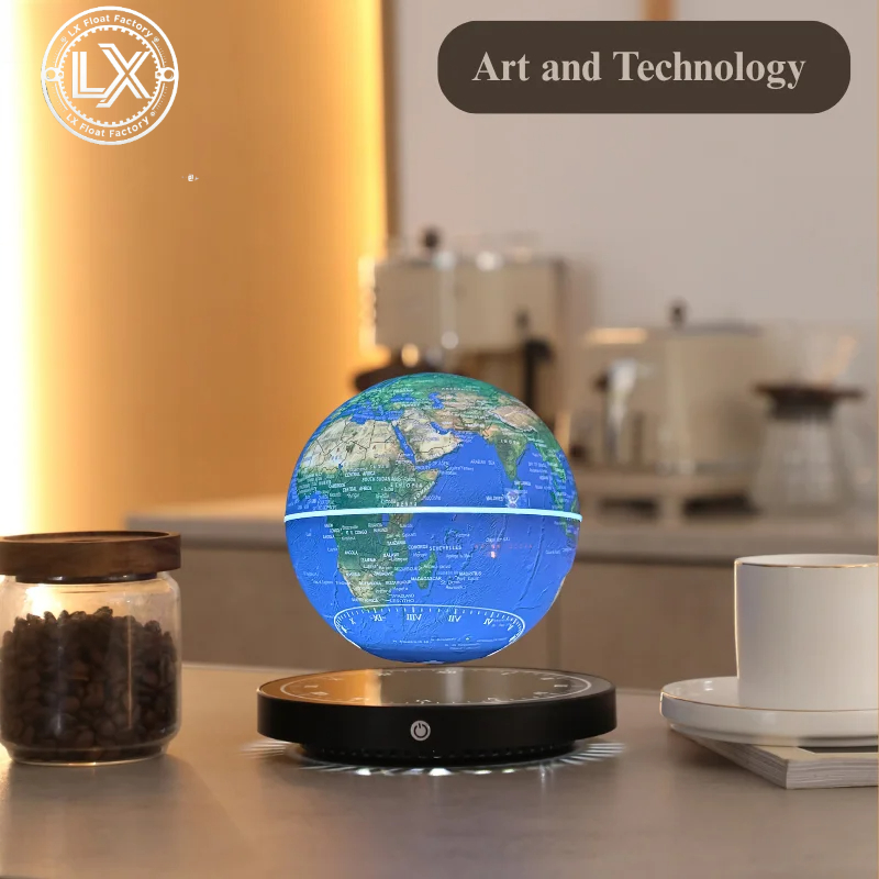 Educational Globe For Kids - Globo Flutuante Magnético com Luz LED,