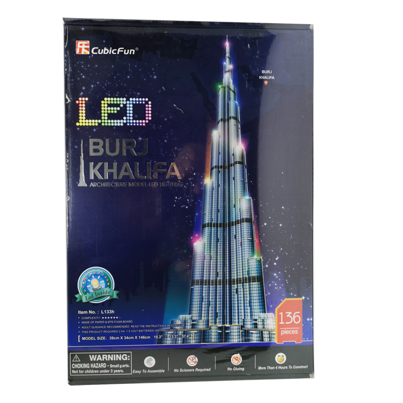Kids Education Dubai - Puzzles 3D da Torre Burj Khalifa