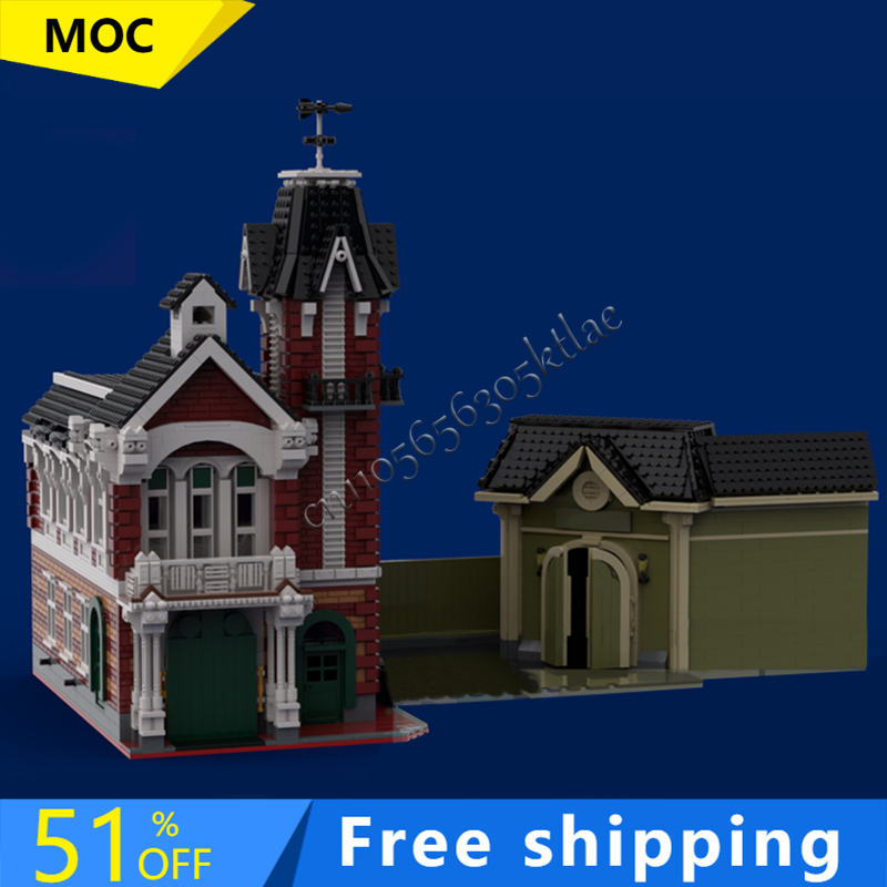 Kingdom Kids Education - 5172 Peças MOC Cenário Urbano Modular