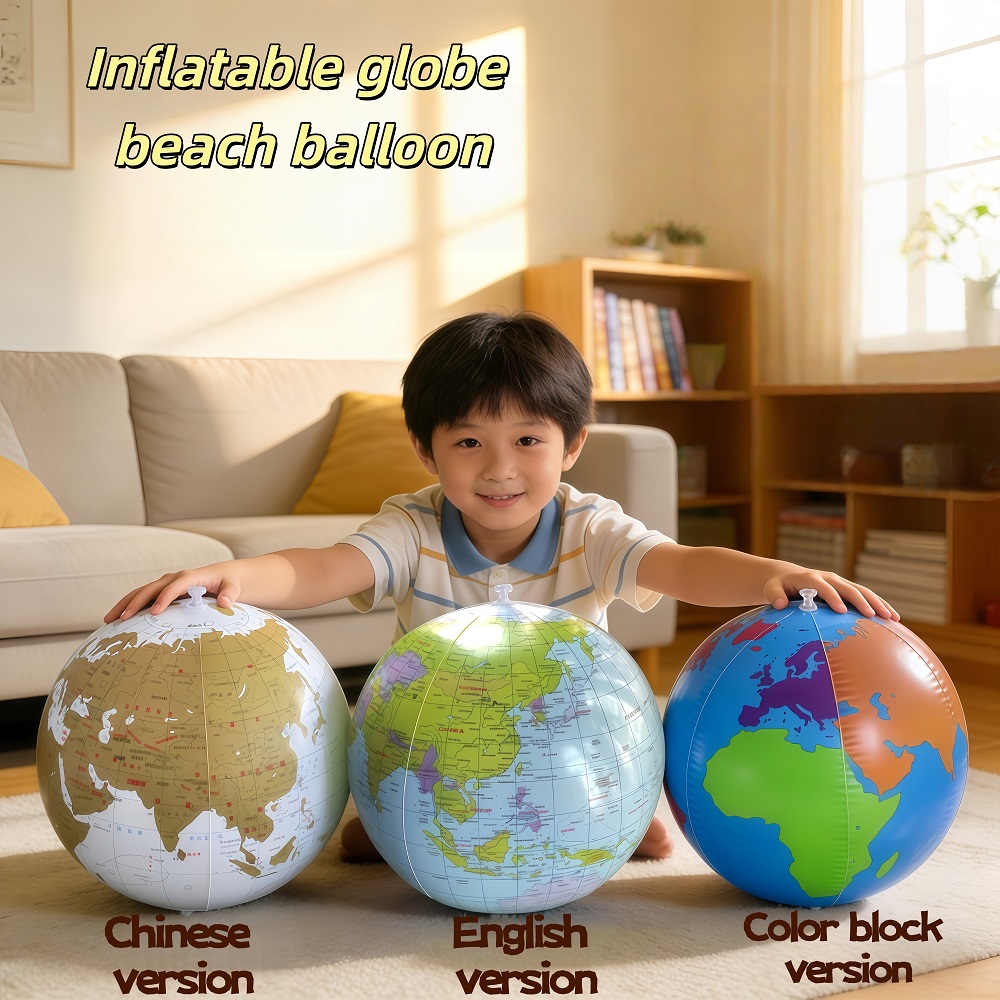 Educational Globe For Kids - Bola de Praia Inflável de 30cm