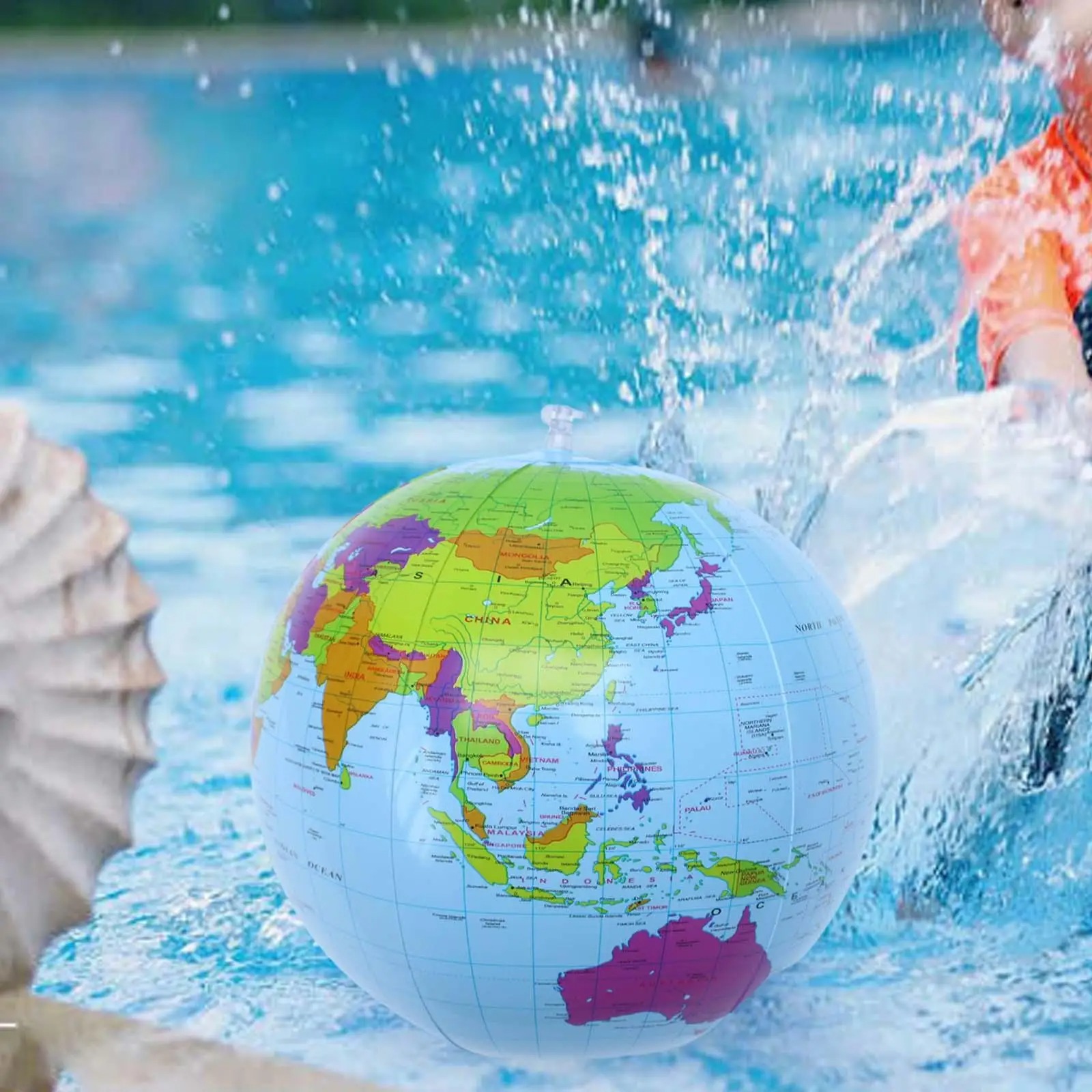 Bola de Praia Inflável de 16 P - Educational Globe For Kids avaliação e preço