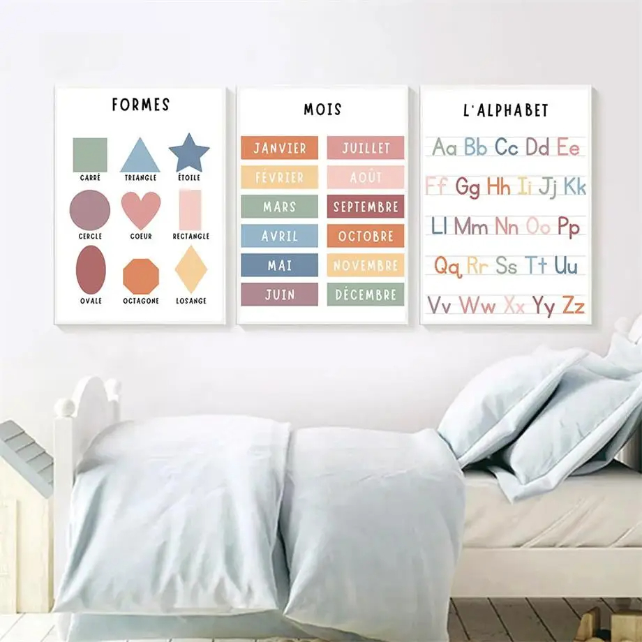 Inglês e Francês Número Alfabe - Kids Education Alphabet Numbers avaliação e preço