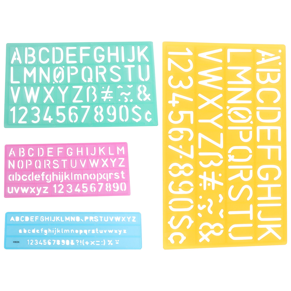 4 Peças de Réguas Plásticas pa - Kids Education Alphabet Numbers avaliação e preço