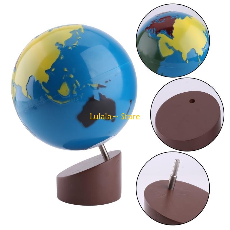 Y4QA Montessori Geografia Mate - Educational Globe For Kids avaliação e preço