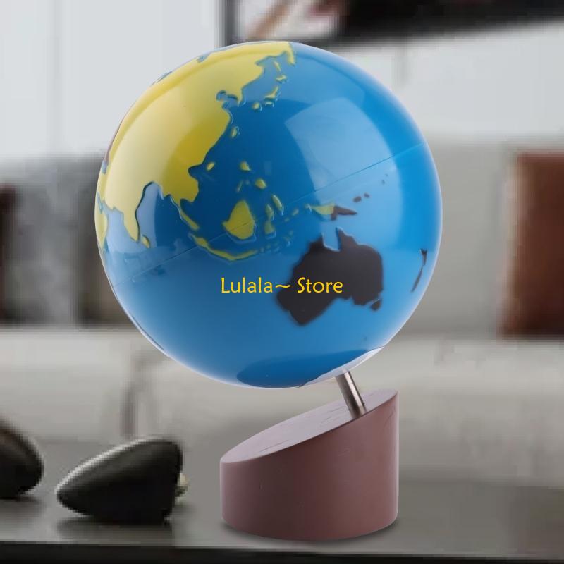 Y4QA Montessori Geografia Mate - Educational Globe For Kids avaliação e preço
