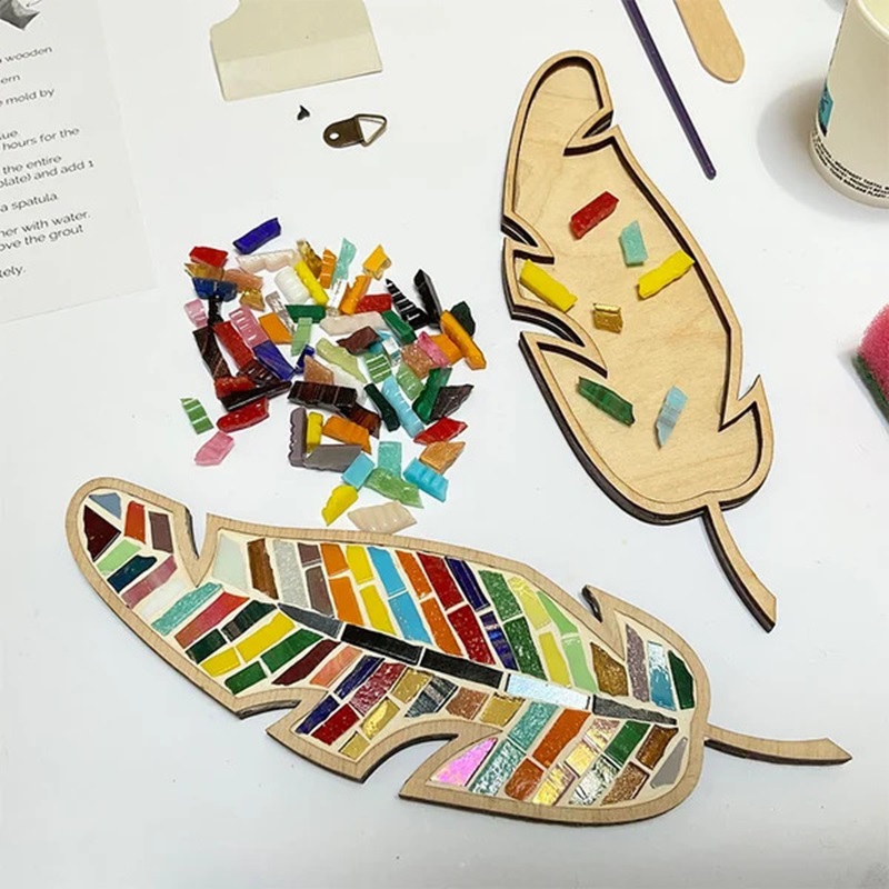 Kit DIY de Mosaico com Penas C - Kids Education Things avaliação e preço