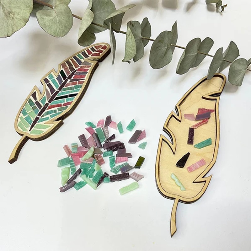 Kit DIY de Mosaico com Penas C - Kids Education Things avaliação e preço