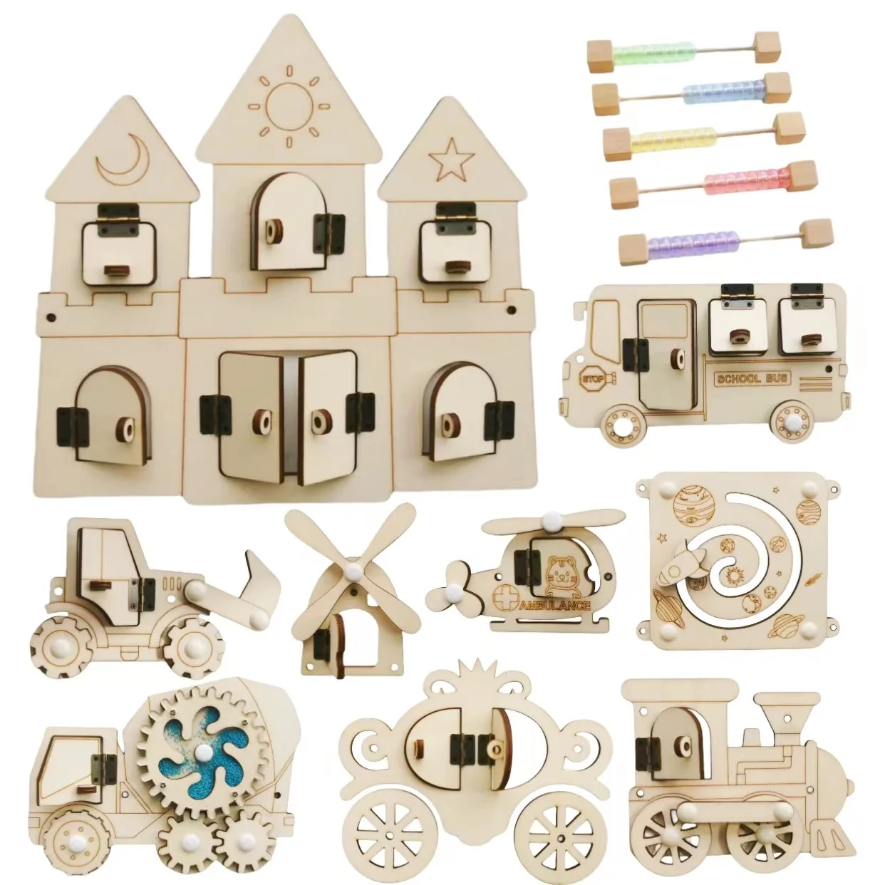 Montessori ocupado placa diy a - Kids Education Usa avaliação e preço